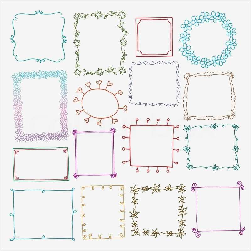 Bilderrahmen Vorlagen Kostenlos Beste Vintage Bilderrahmen Set Doodle Stil Zier Und Nettes