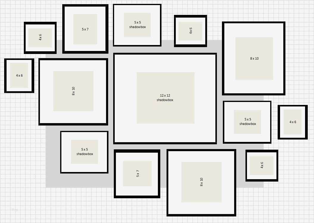 Bilderwand Vorlage Angenehm Ikea Ribba Gallery Wall Layout 2 Excel