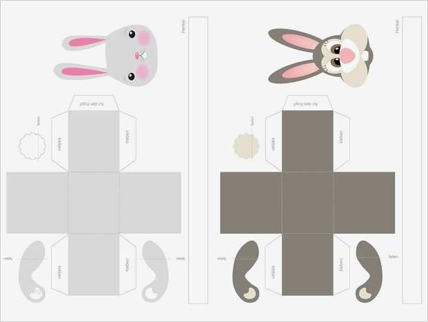 66 Schön Bilderwand Vorlage Bilder 2 Basteln für Ostern Osterhasen als Osternest