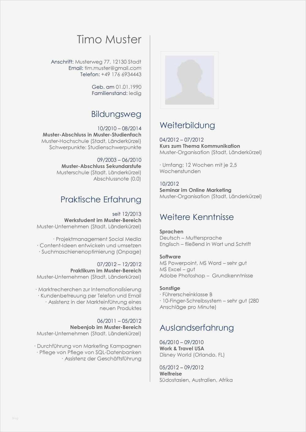 Biografie Vorlage Beispiel Best Of Lebenslauf Muster Für Schriftsteller