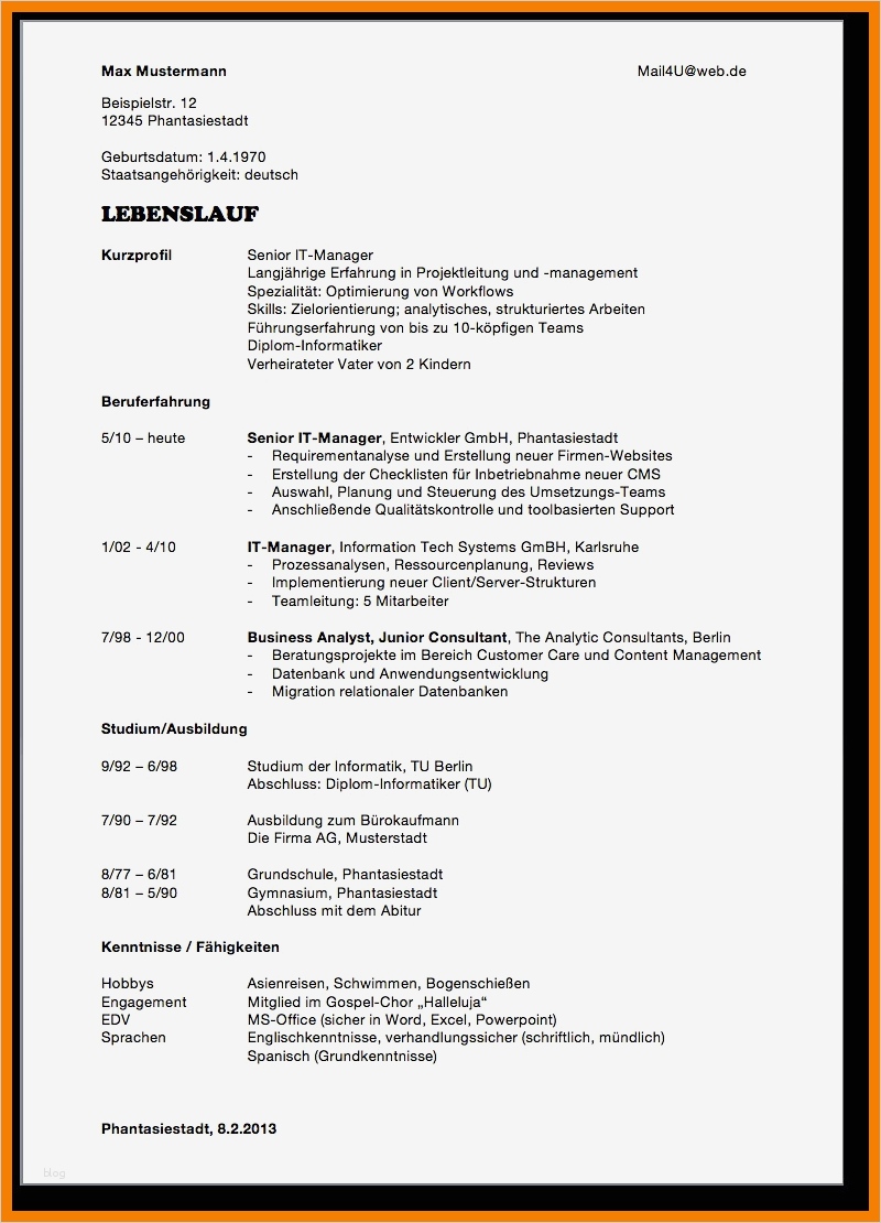 Biografie Vorlage Best Of 8 Biografie Beispiel