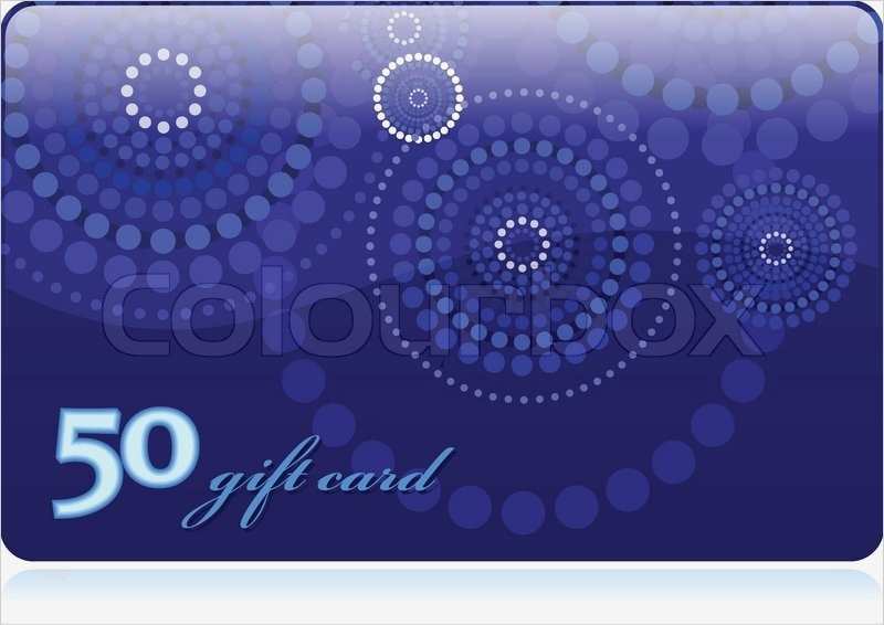 Blau De Kündigen Vorlage Beste Giftcard Vorlage Blau 50 Einheiten Vektorgrafik