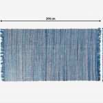 Blau De Kündigen Vorlage Elegant Teppich Blau Baumwolle Läufer Vorlage Wohnzimmerteppich