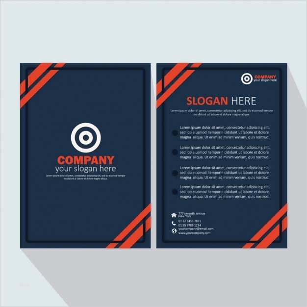 Blau De Kündigen Vorlage Neu Blau Flyer Vorlage Mit Roten Streifen