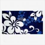 Blau Kündigung Vorlage Großartig Blau Aloha Hawaii Blumen Visitenkarten