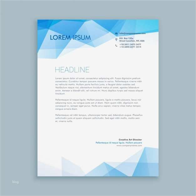 Blau Kündigung Vorlage Neu Blau Abstrakte formen Briefkopf Vorlage