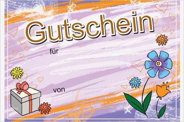 Blumen Gutschein Vorlage Fabelhaft Gutschein Vorlage Kostenlos En Gutschein Bonprix