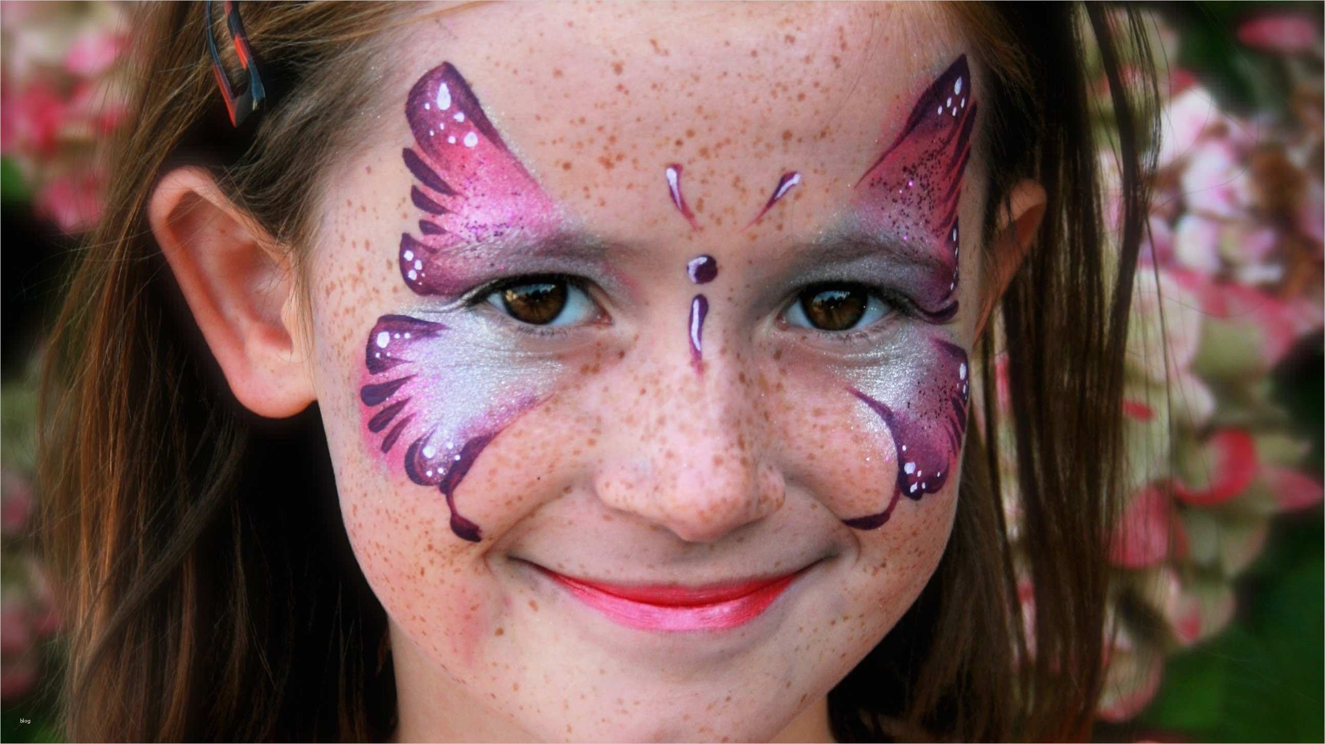 Blumen Schminken Vorlagen Gut Schmetterling Schminken Rosa Schmetterling
