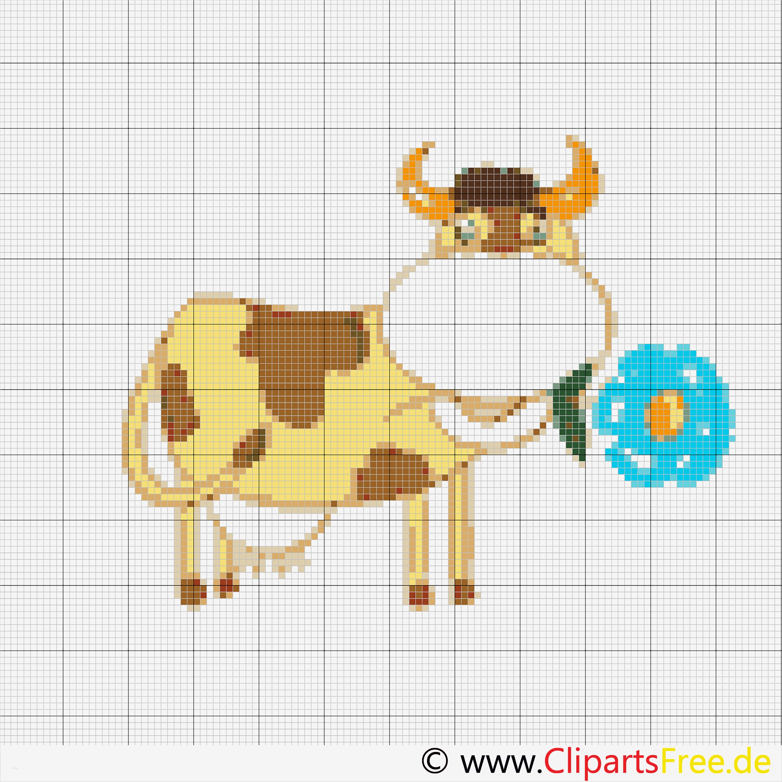 Blumen Sticken Vorlagen Beste Stickvorlagen Kostenlos Kreuzstich Cartoon Kuh