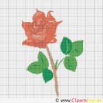 Blumen Sticken Vorlagen Cool Stickmuster Rote Rose Blumen