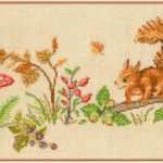 Blumen Sticken Vorlagen Luxus Herbstzauber Mit Eichhörnchen Kreuzstich Stickvorlage Z