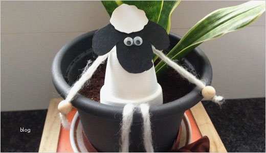 Blumentopf Basteln Vorlagen Cool Shaun Das Schaf Basteln Aus Einem Mini Blumentopf