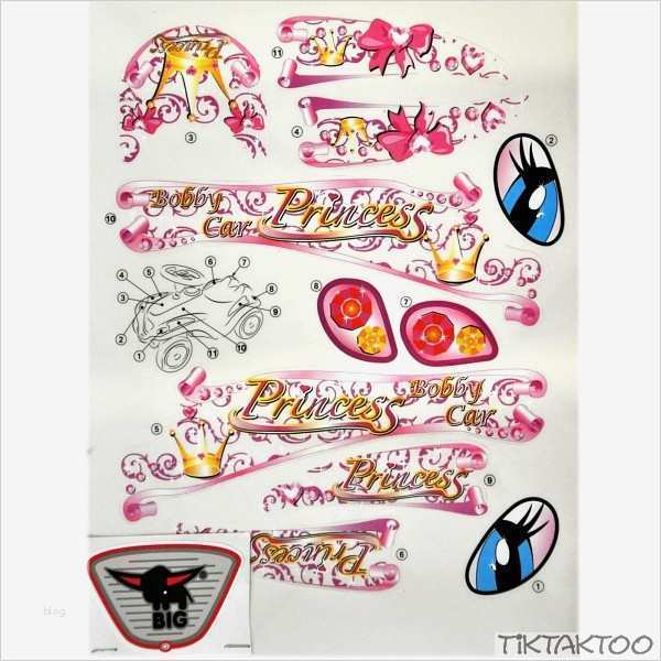 Bobby Car Aufkleber Vorlage Bewundernswert Big Bobby Car Aufkleber Sticker Princess Bobbycar Neu