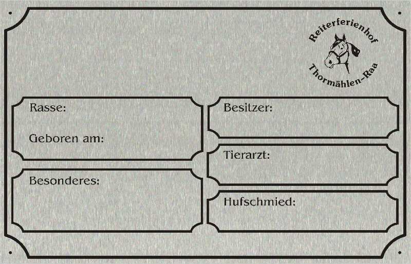 Boxenschilder Für Pferde Vorlagen Cool Stalltafel Design1