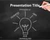 Brainstorming Vorlage Powerpoint Wunderbar Free Innovation Bulb Chalk Hand Black Ppt Template