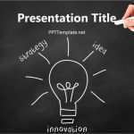 Brainstorming Vorlage Powerpoint Wunderbar Free Innovation Bulb Chalk Hand Black Ppt Template