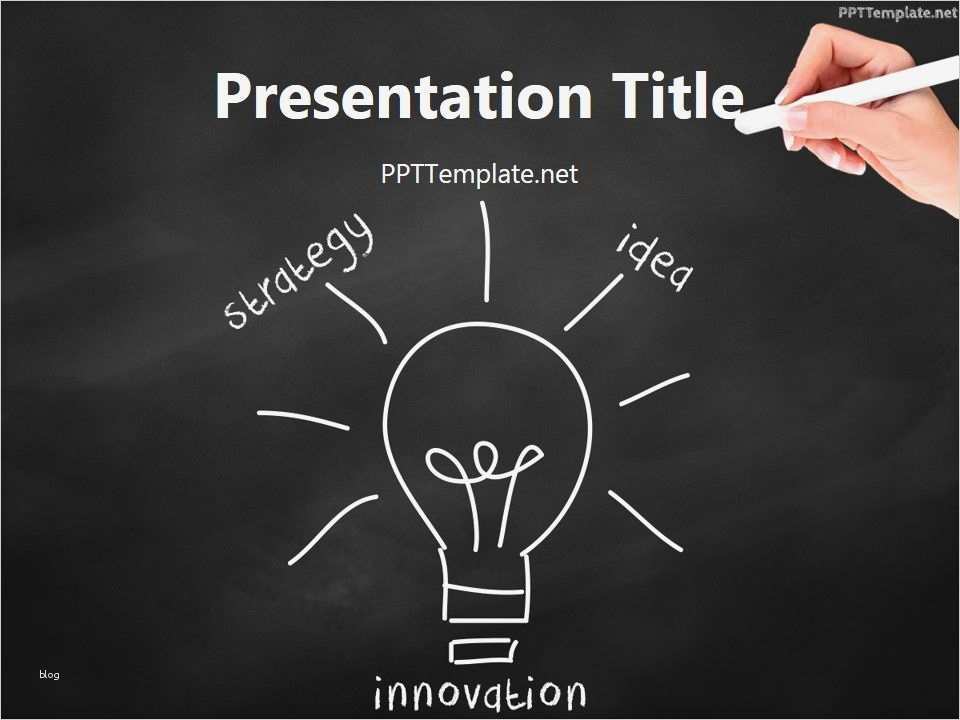 Brainstorming Vorlage Powerpoint Wunderbar Free Innovation Bulb Chalk Hand Black Ppt Template