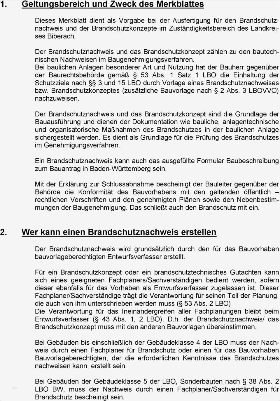 Brandschutzkonzept Vorlage Bewundernswert Hinweise Zur Erstellung Von Brandschutznachweisen Und