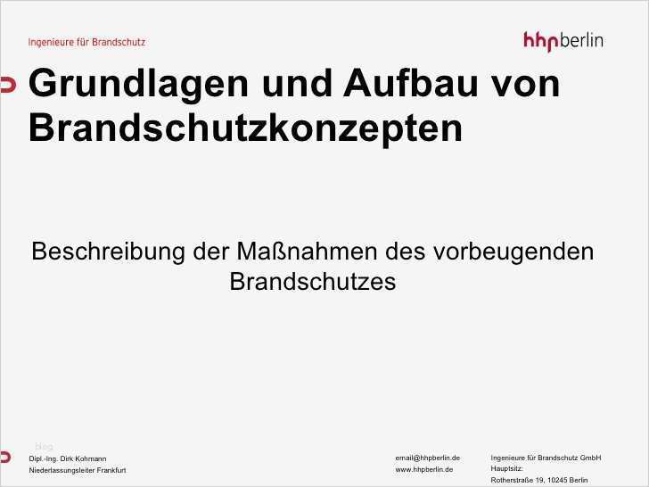 Brandschutzkonzept Vorlage Inspiration Grundlagen Und Aufbau Von Brandschutzkonzepten