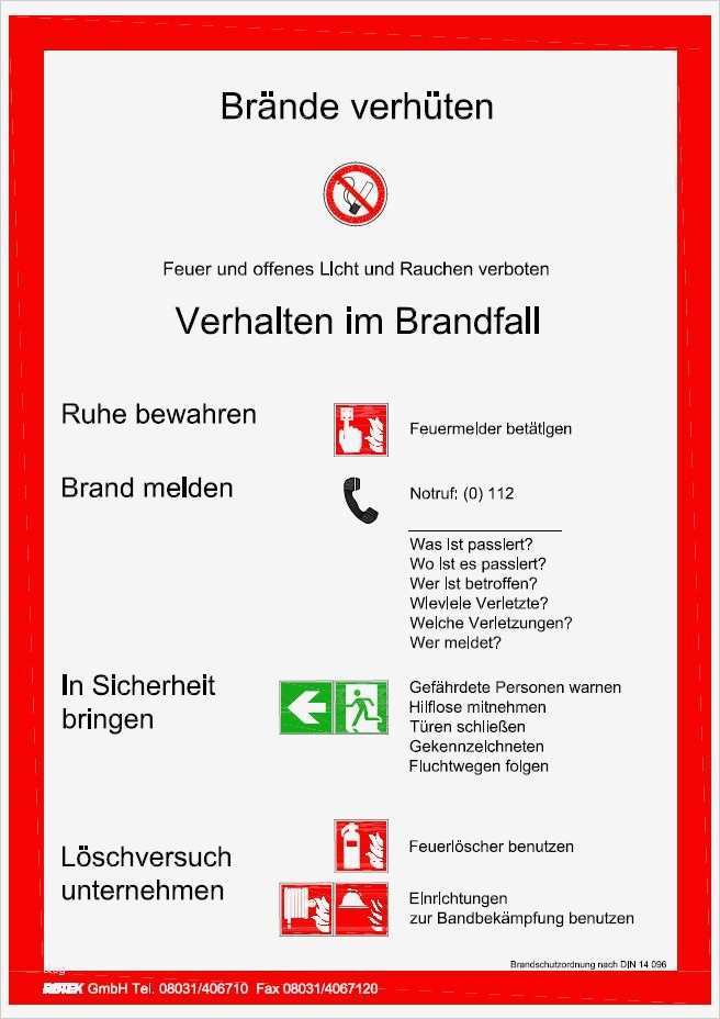 52 Schönste Brandschutzordnung Teil C Vorlage Ideen 2 Erstellung von Brandschutzordnung