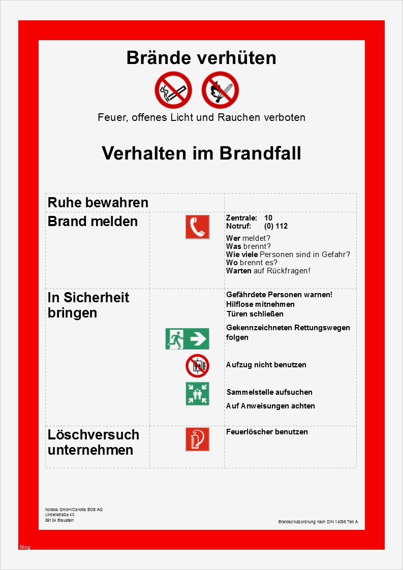 Brandschutzordnung Vorlage Word Erstaunlich Publisher Vorlage Brandschutzverordnung Din Teil A