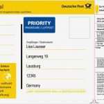 Brief Adressaufkleber Vorlage Elegant Deutsche Post – Brief International Support Das