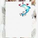 Brief Adressaufkleber Vorlage Schönste Delphin Briefpapier Kostenlos Ausdrucken ⋆ Kreativ Zauber