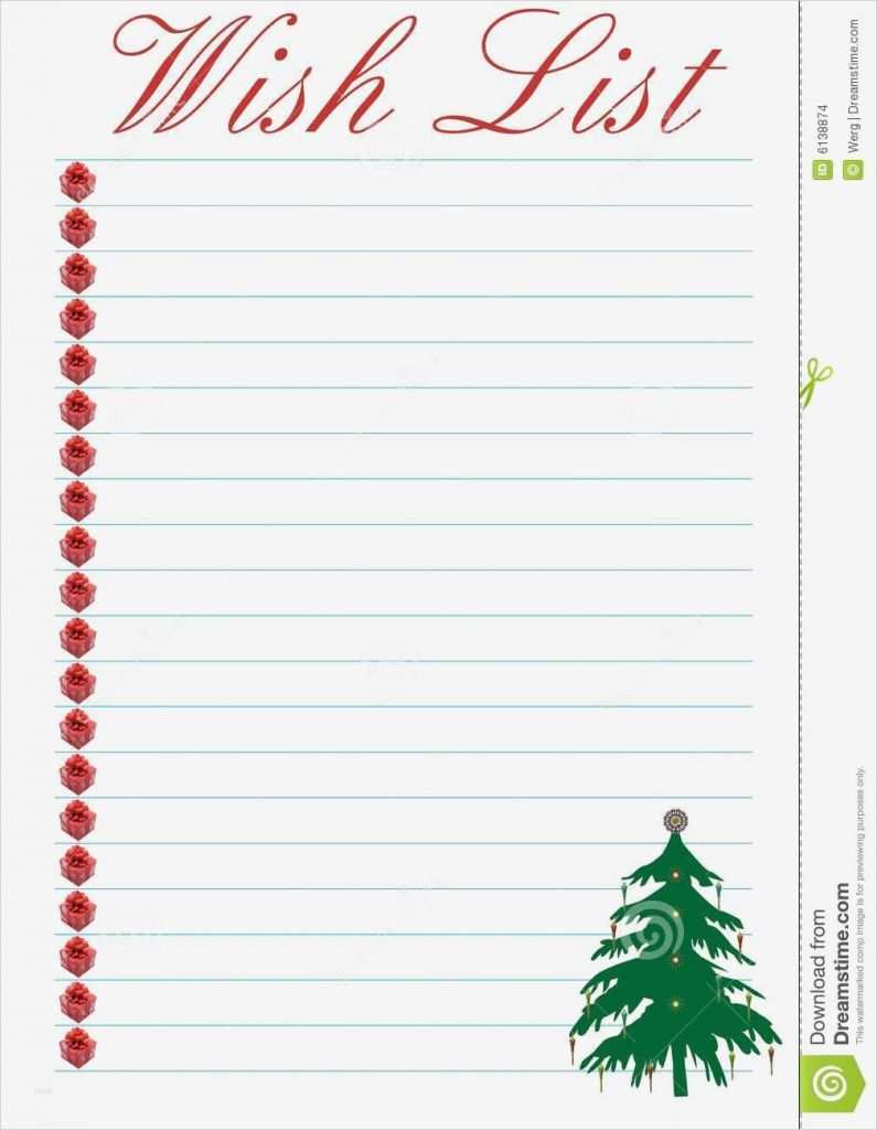 Brief An Den Weihnachtsmann Schreiben Vorlage Hübsch Wunschzettel Weihnachten Stock Abbildung Bild Von Für