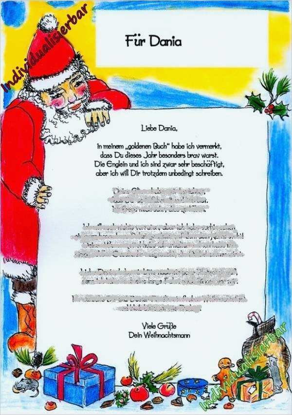 Brief Ans Christkind Vorlage Erstaunlich Kinderbuchshop Buchzauber Brief Vom Weihnachtsmann