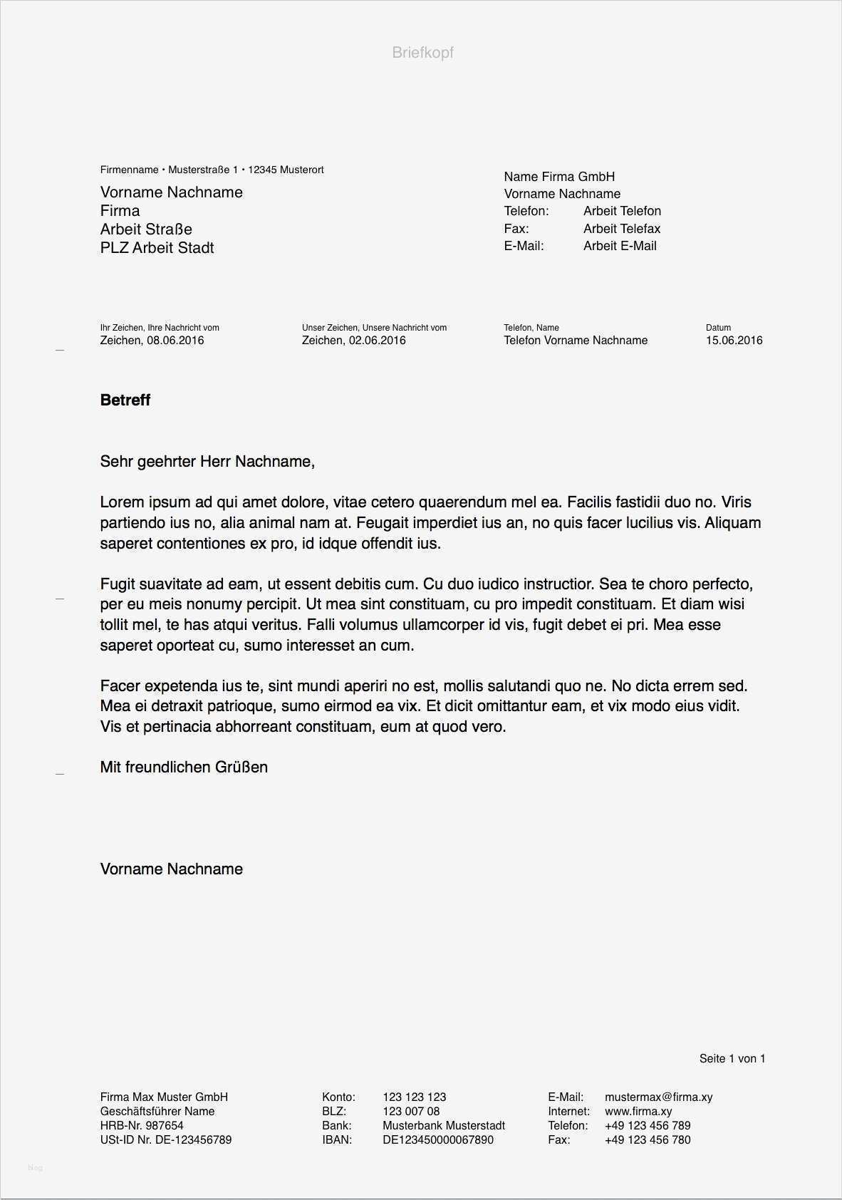 Brief Schreiben Vorlage Fabelhaft Pages Briefvorlage norm Din 5008 Mit Bezugszeichenzeile