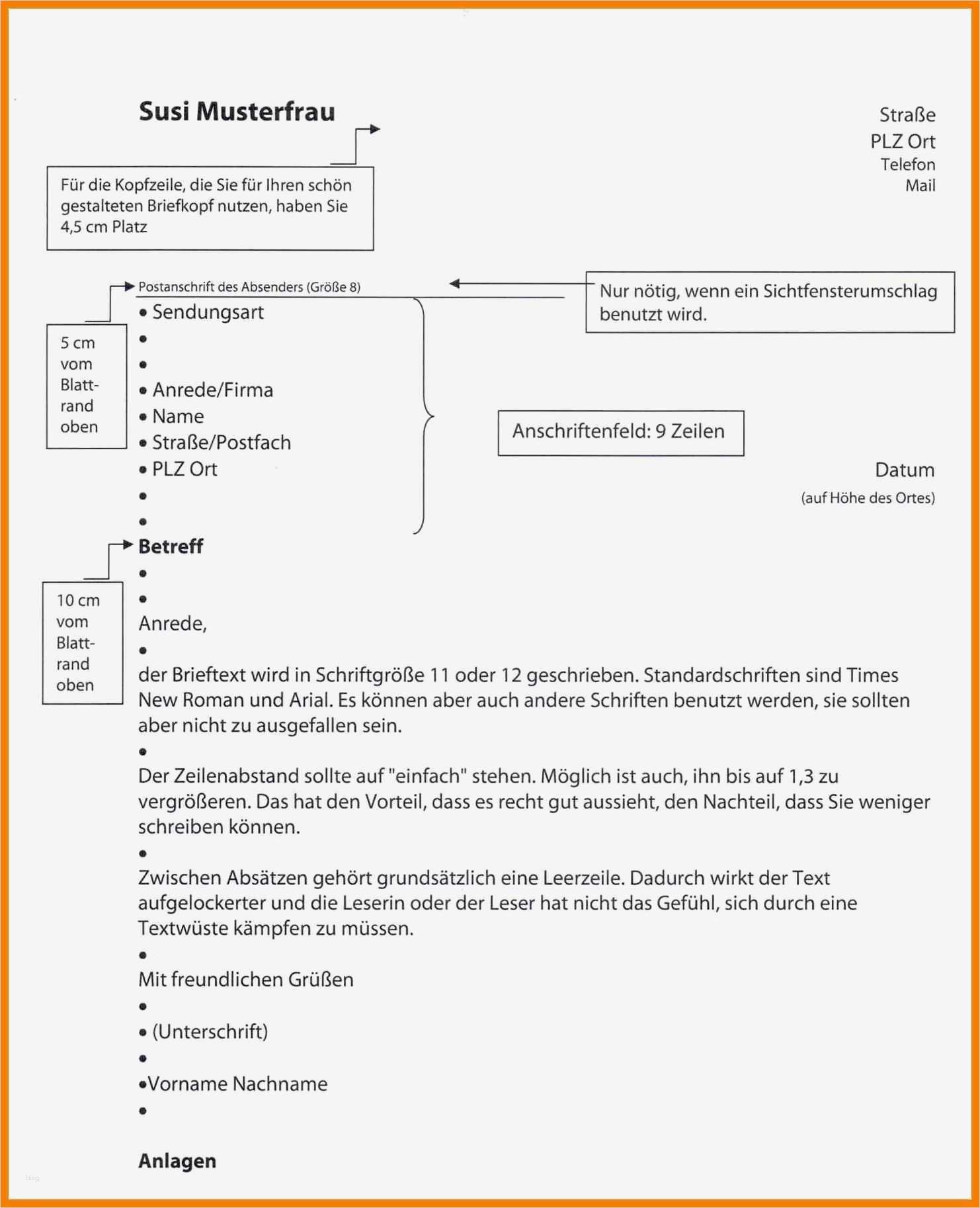 Brief Vorlage Erstaunlich 7 Din 5008 Brief