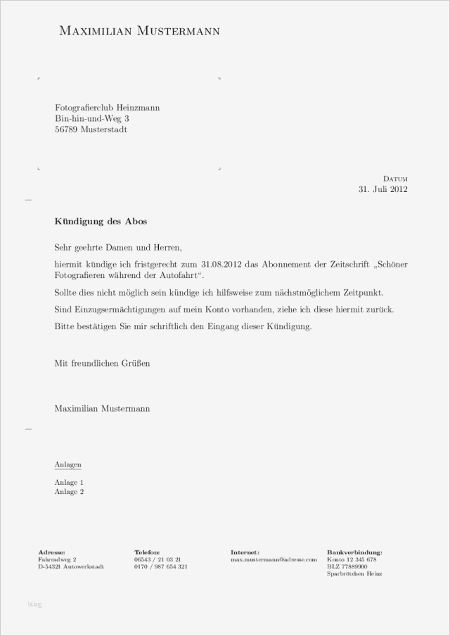 Brief Vorlage Erstaunlich formellen Brief Mit Latex Und G Brief2 Setzen