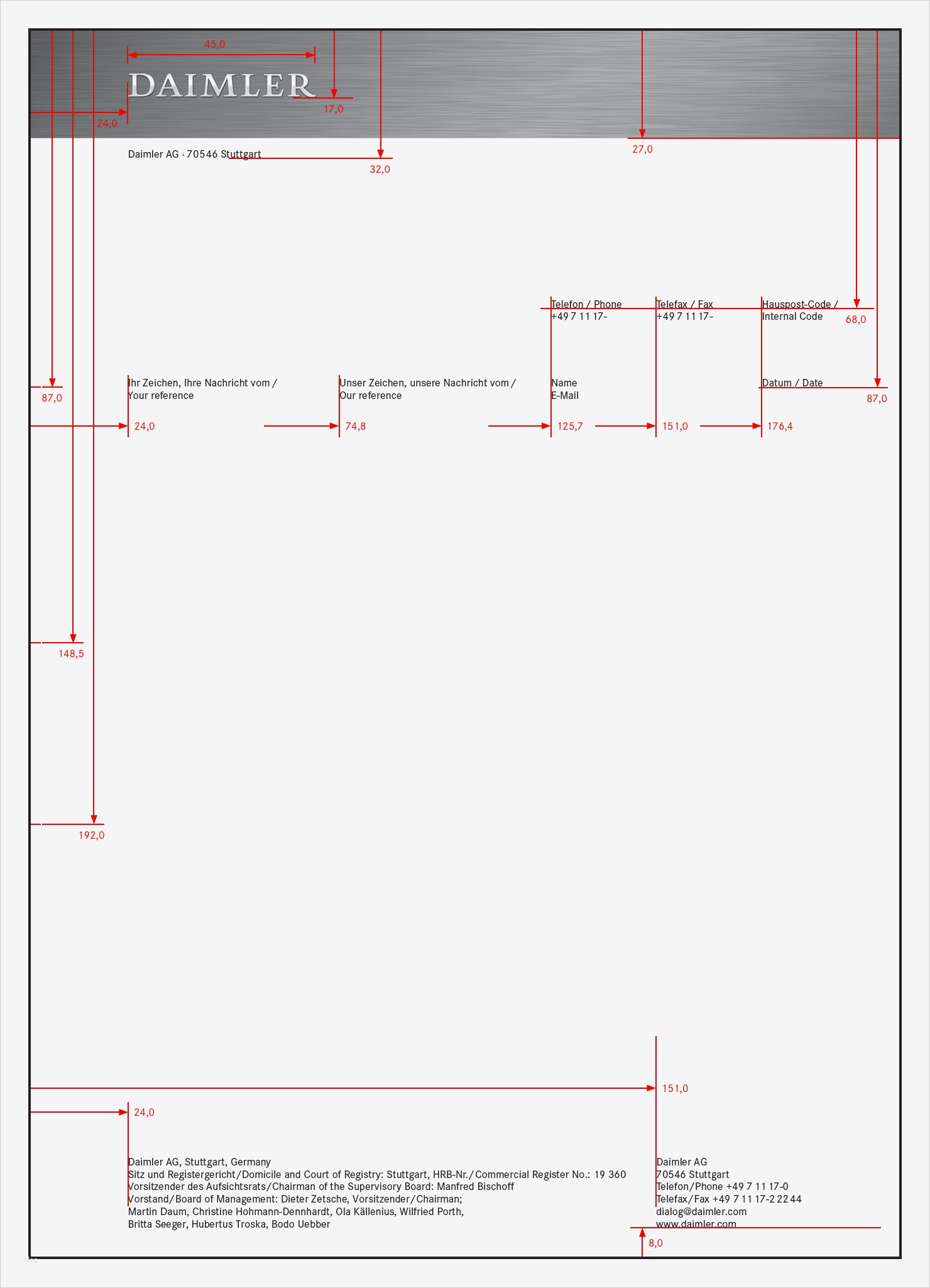 Briefbogen Vorlage Angenehm Daimler Brand & Design Navigator