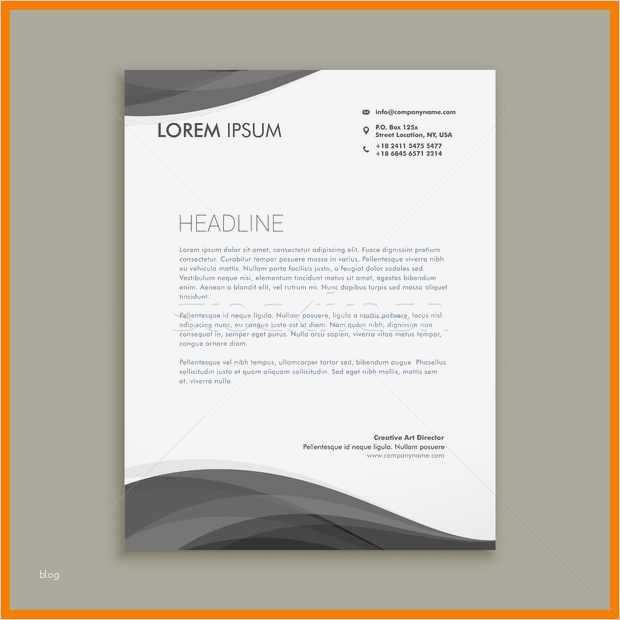 Briefkopf Design Vorlagen Bewundernswert 8 Briefkopf Design Vorlagen