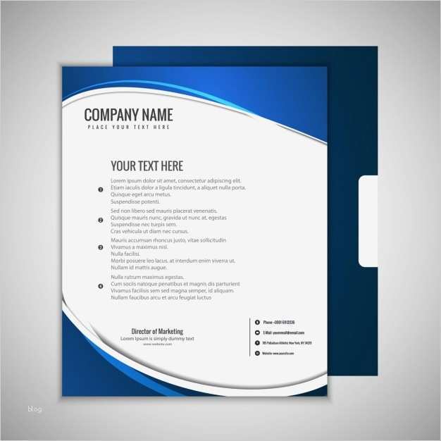 Blau wellige Briefkopf