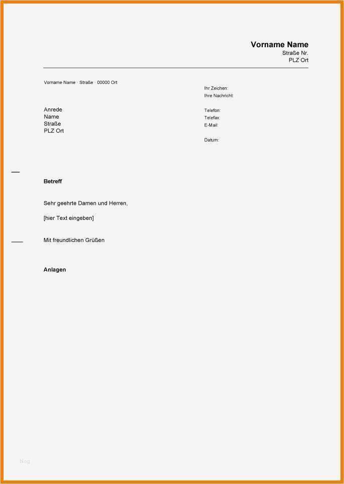 30 Beste Briefkopf Vorlage Erstellen Modelle 2 7 briefkopf vorlage privat