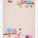 Briefpapier Vorlage Illustrator Elegant Motiv Briefpapier Kinder Eulen 5048 Din A4 25