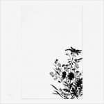 Briefpapier Vorlage Illustrator Wunderbar Schwarzweiss Silhouette Blumen… Briefpapier