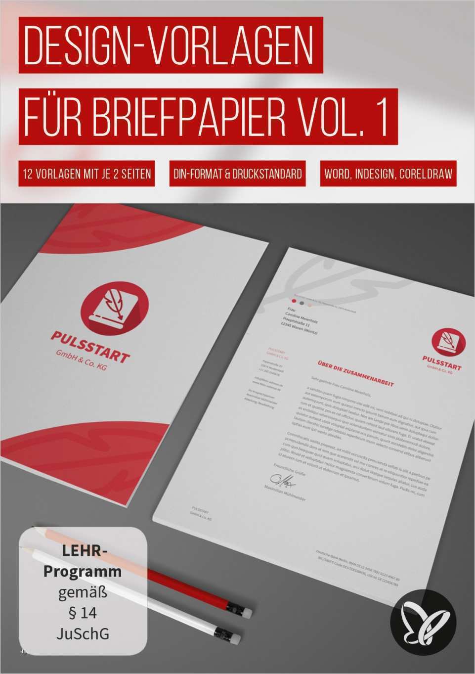 Briefpapier Vorlage Indesign Cool Briefpapier Geschäftspapier & Briefbogen Vorlagen Zum
