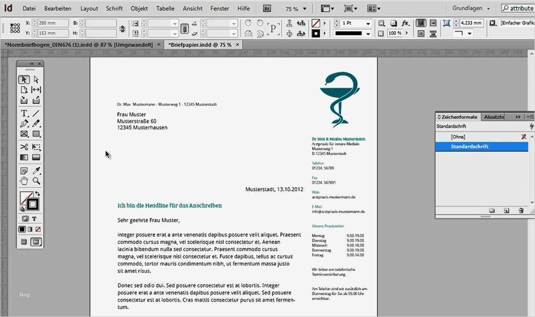 Briefpapier Vorlage Indesign Neu Indesign Briefpapier Briefpapier Gestalten – Briefpapier