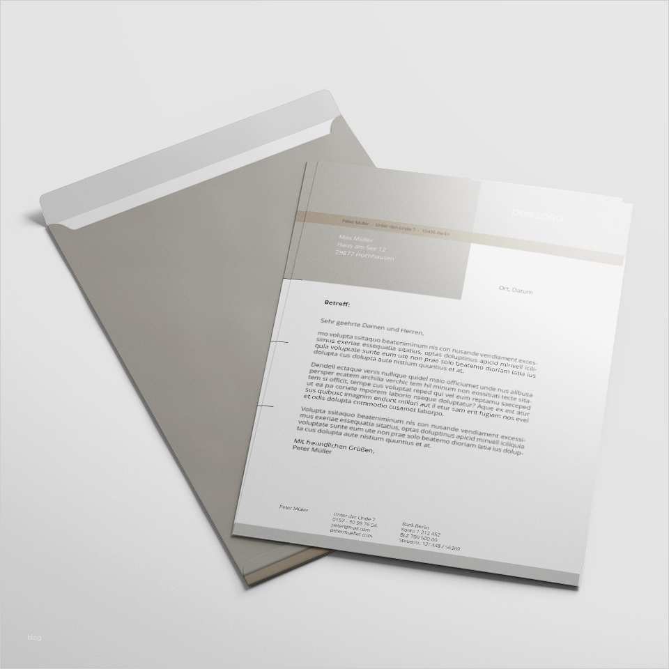 Briefpapier Vorlage Indesign Schönste Bundle Briefpapier Und Umschläge Vorlage „straight Grey