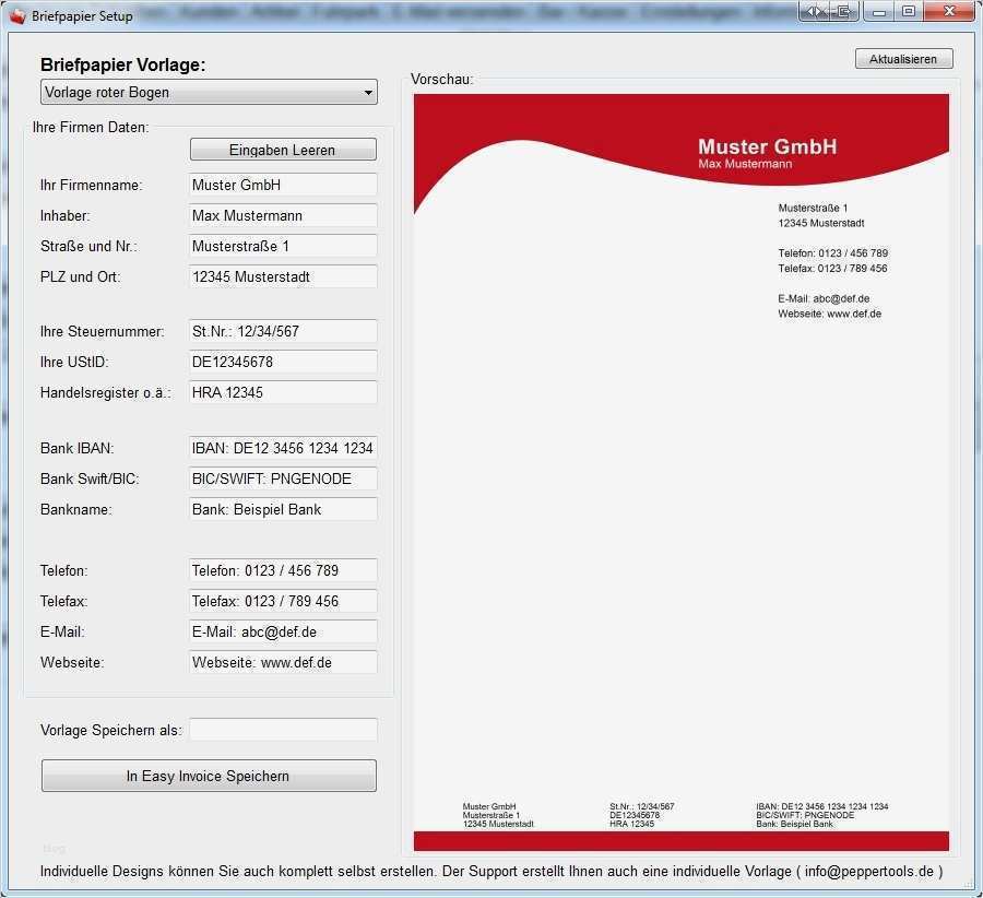 Briefpapier Vorlage Schönste Anleitung Easy Invoice Zum Rechnungen Schreiben