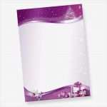 Briefpapier Vorlagen Kostenlos Word Schönste Briefpapier Weihnachten Lila Sternenzauber 250 Blatt