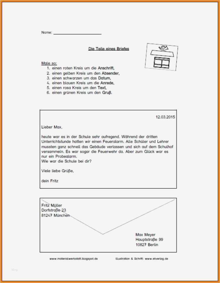 Briefumschlag Adresse Vorlage Gut 5 Brief Schreiben Adresse