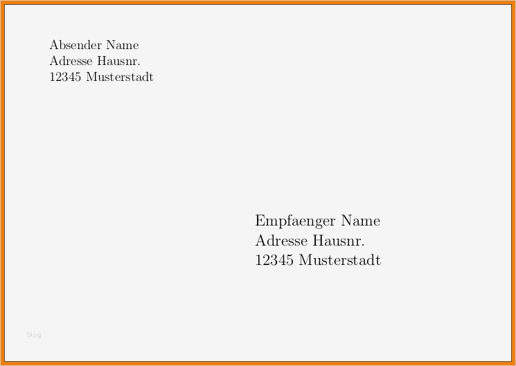 Briefumschlag Beschriften Vorlage Kostenlos Großartig 6 Briefumschlag Muster