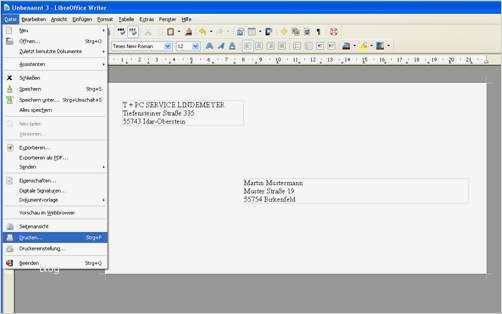 Briefumschlag Drucken Vorlage Cool Briefumschlag Bedrucken Mit Libre Fice Writer 2 5