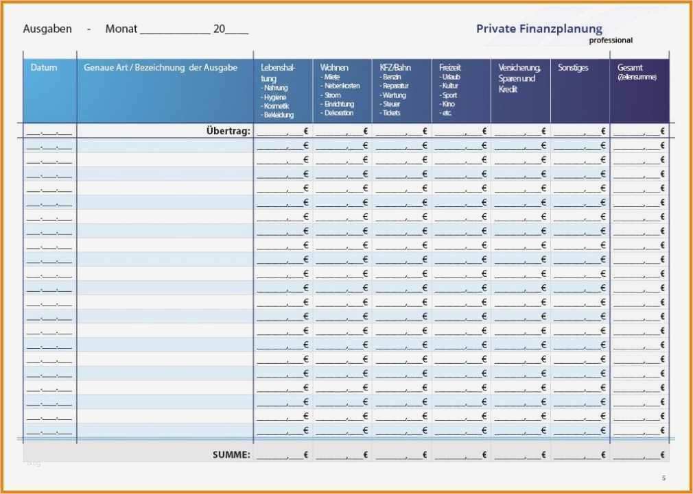 Briefumschlag Vorlage Zum Ausdrucken Einzigartig 6 Kassenbuch Vorlage Zum Ausdrucken