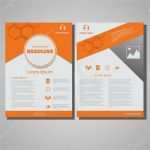Broschüre Design Vorlage Schönste orange Farbe Broschüre Flyer Gestaltung Layout Vorlage