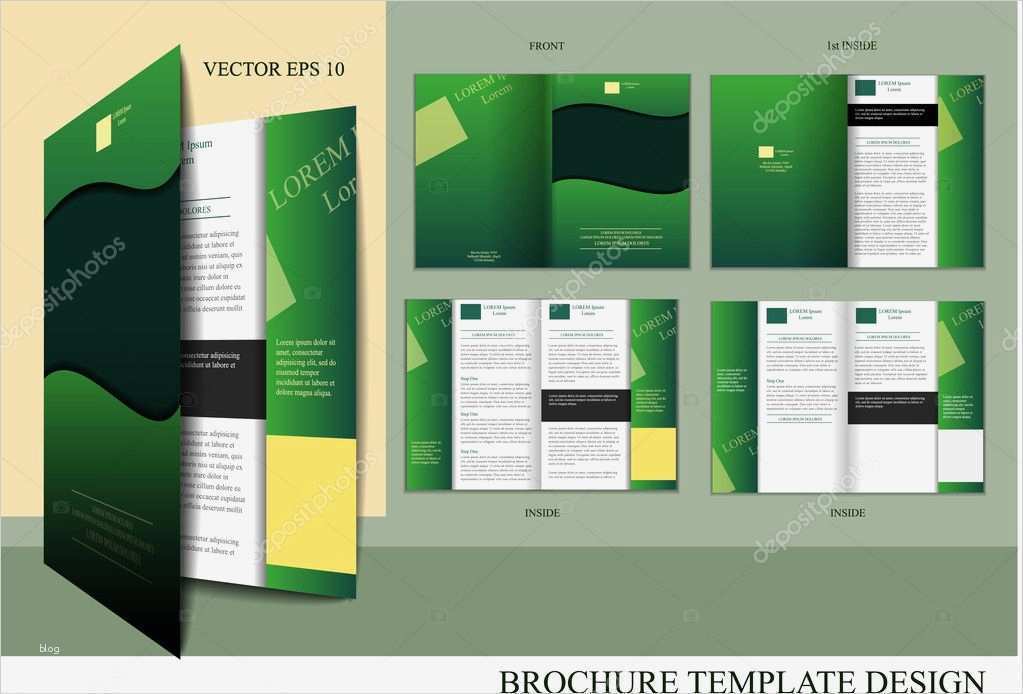 Broschüre Design Vorlage Wunderbar Broschüre Design Vorlage — Stockvektor © Miobra