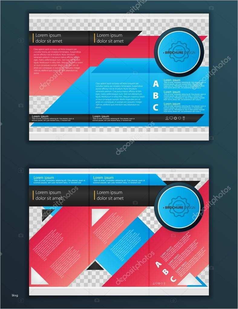 Broschüre Erstellen Vorlage Großartig Dreifach Gefaltete Broschüre Design Vorlage — Stockvektor